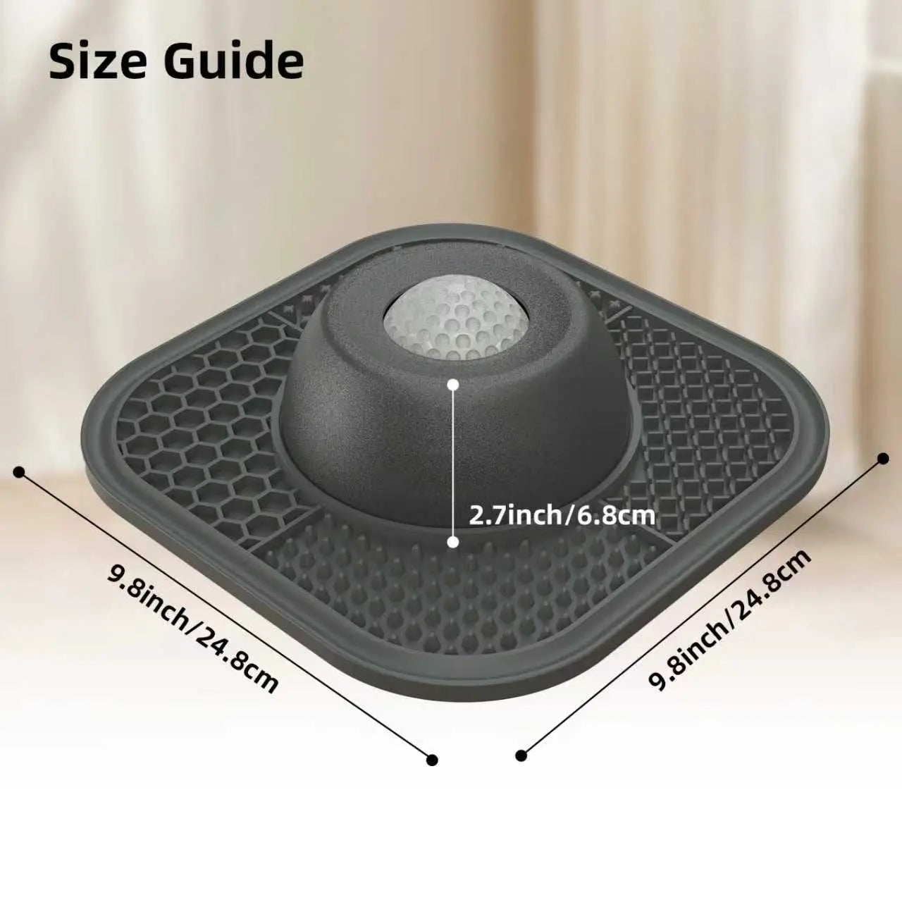 Pawlove Anti-Slip Slow Feeder Dog Bowl for Liquid Treats - Perfect for Bone Broth, Yogurt, and More! Ideal for All Breeds and Post-Op Nutrition