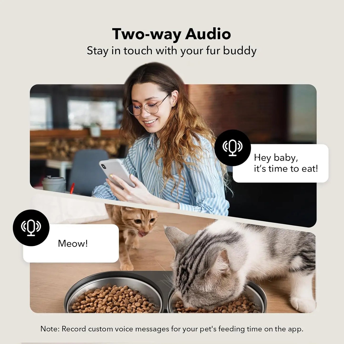 Revolutionize Pet Care with the PETLIBRO Automatic Cat Feeder: 1080P HD Camera, Dual Tray, and Smart Notifications for Cats and Dogs!