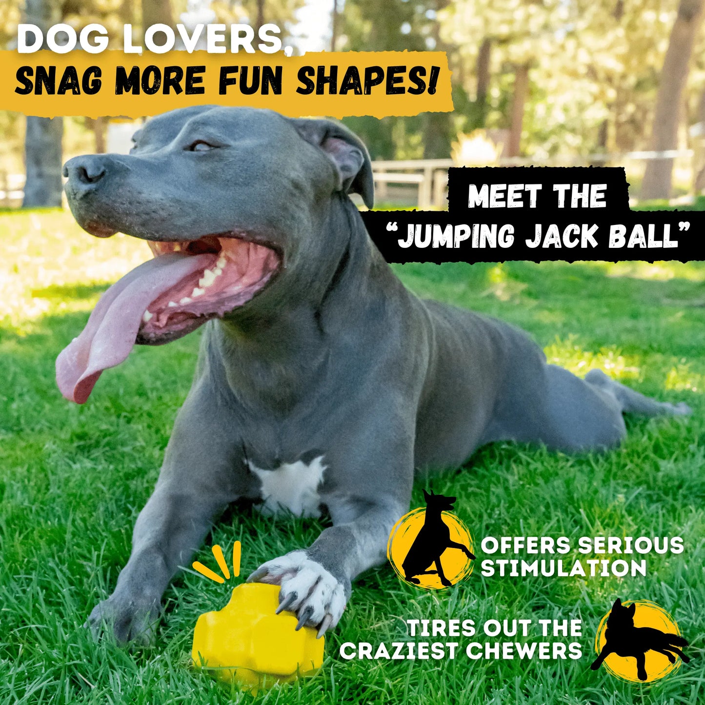 Unleash the Fun with the Monster K9 Giant Halo Ball – The Ultimate Indestructible Dog Toy for XL & Large Breed Power Chewers!