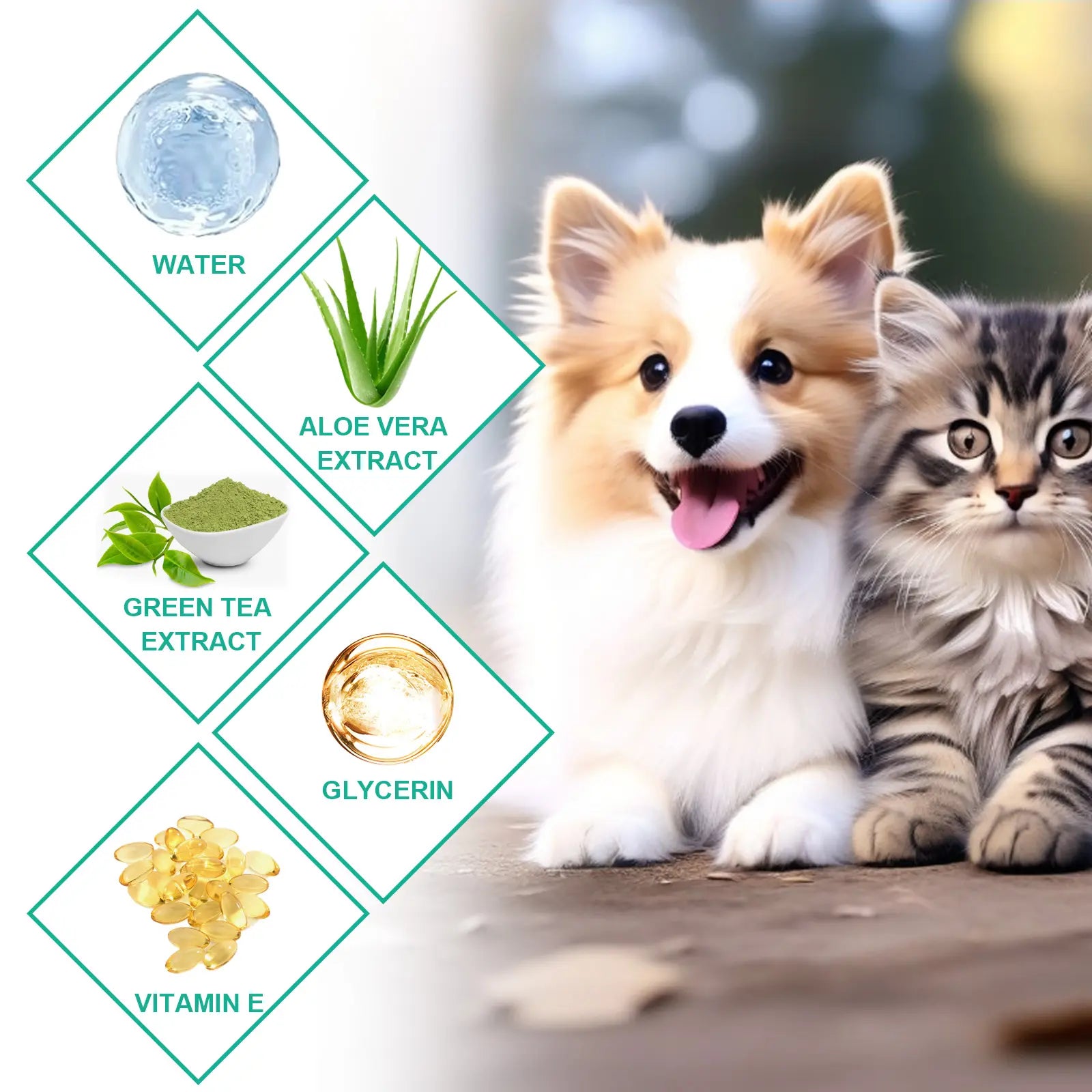 Pet Ear Cleaner Finger Wipes, Gently Clean Pet Ear Mites Ear Dirt Eye Dirt Feet Deodorize to Remove Odor