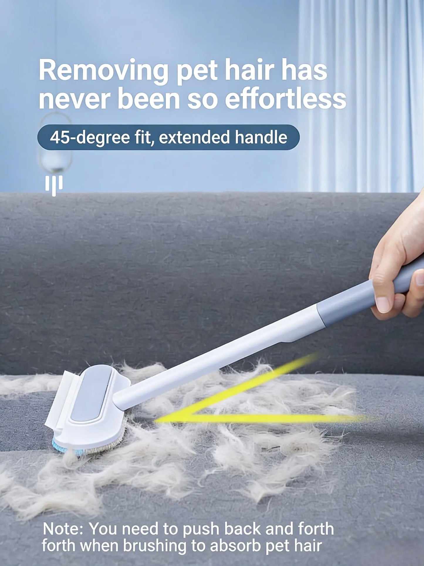 Ultimate 4-In-1 Pet Fur Remover Brush & Washable Cleaning Gloves Set - Effortless Indoor Pet Hair Removal