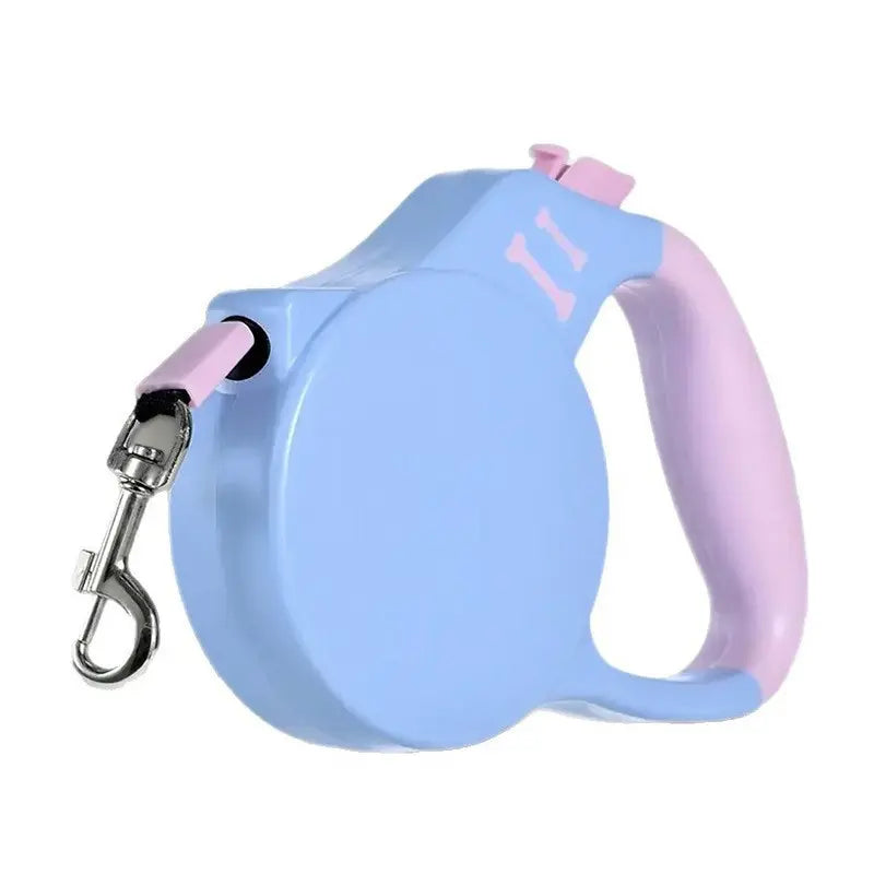 Ultimate Pet Gift Set: Adjustable Long Dog Leash with One-Button Brake - Perfect for Night Walks with Medium Dogs and Cats - Durable Linen Material