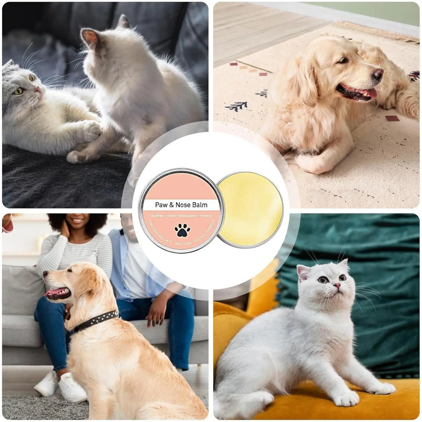 Nourish Your Pet's Paws with Our Shipping Included 20ml Dog Paw Pad Balm - Gentle Moisturizing Cream for Chapped Protection and Ultimate Comfort