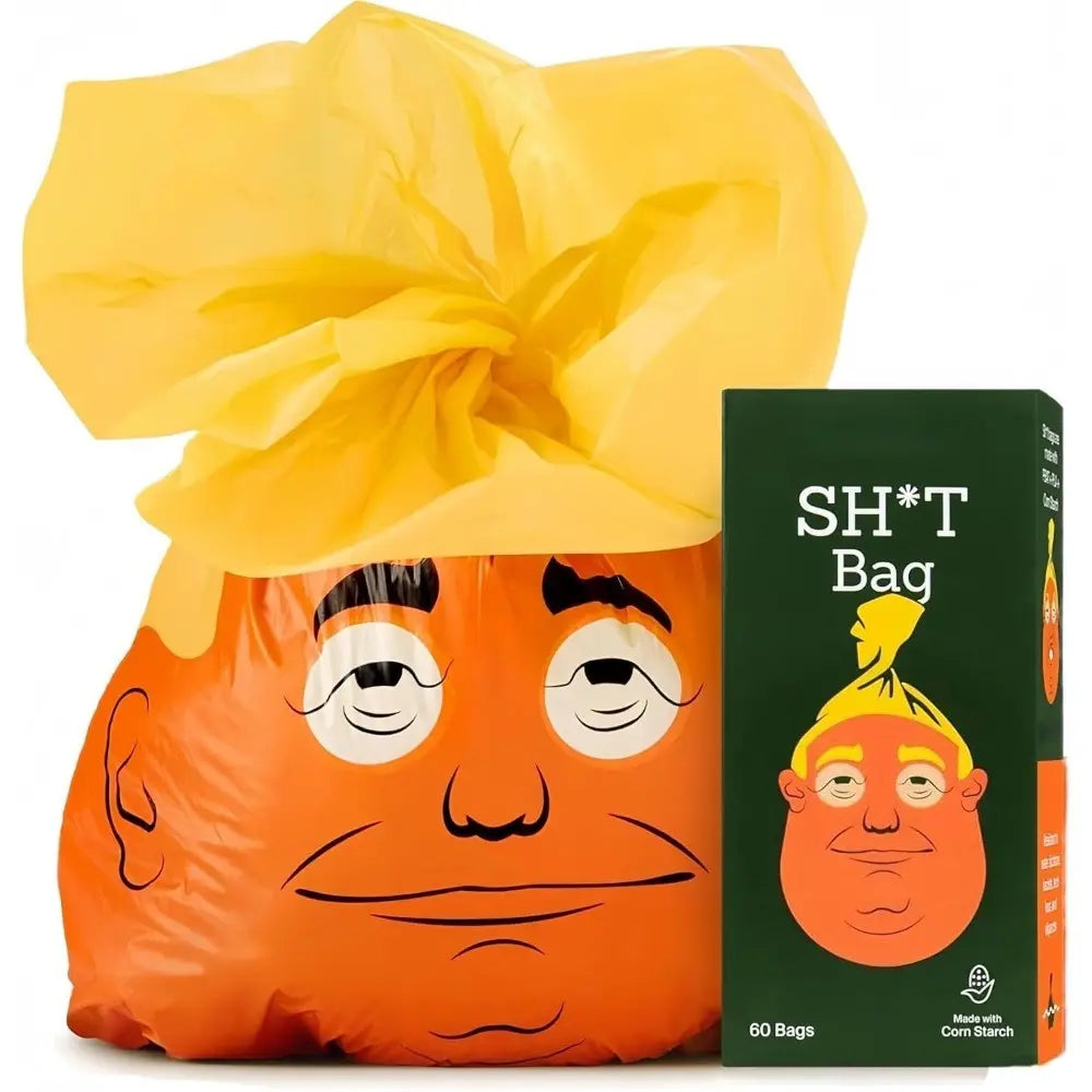 Laugh Out Loud with Our Funny Dog Poop Bags - 60 Count of Hilarious Prank Bags for Pet Owners!