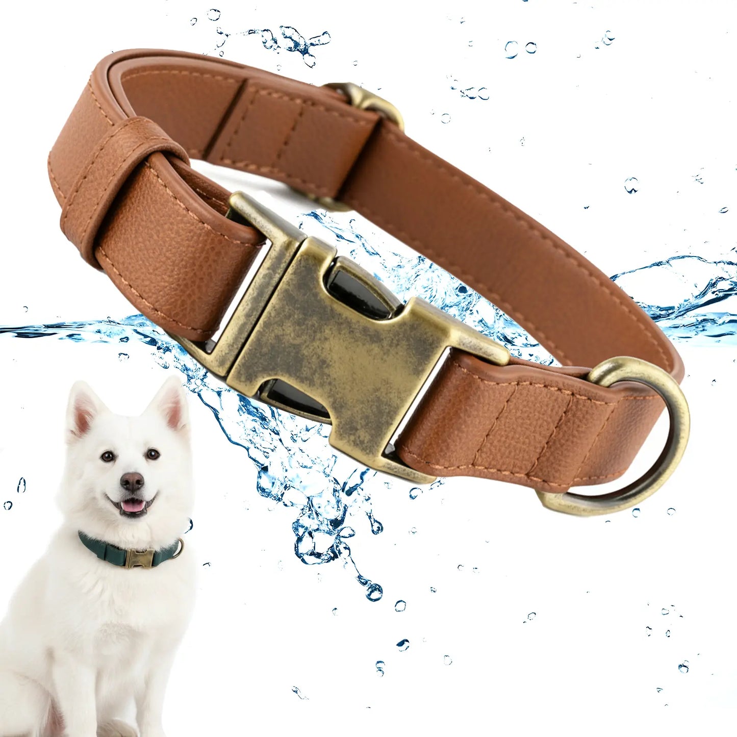 Waterproof, Odor-Free Silicone Dog Collar with Strong Metal Buckle – Perfect for Active Pups!