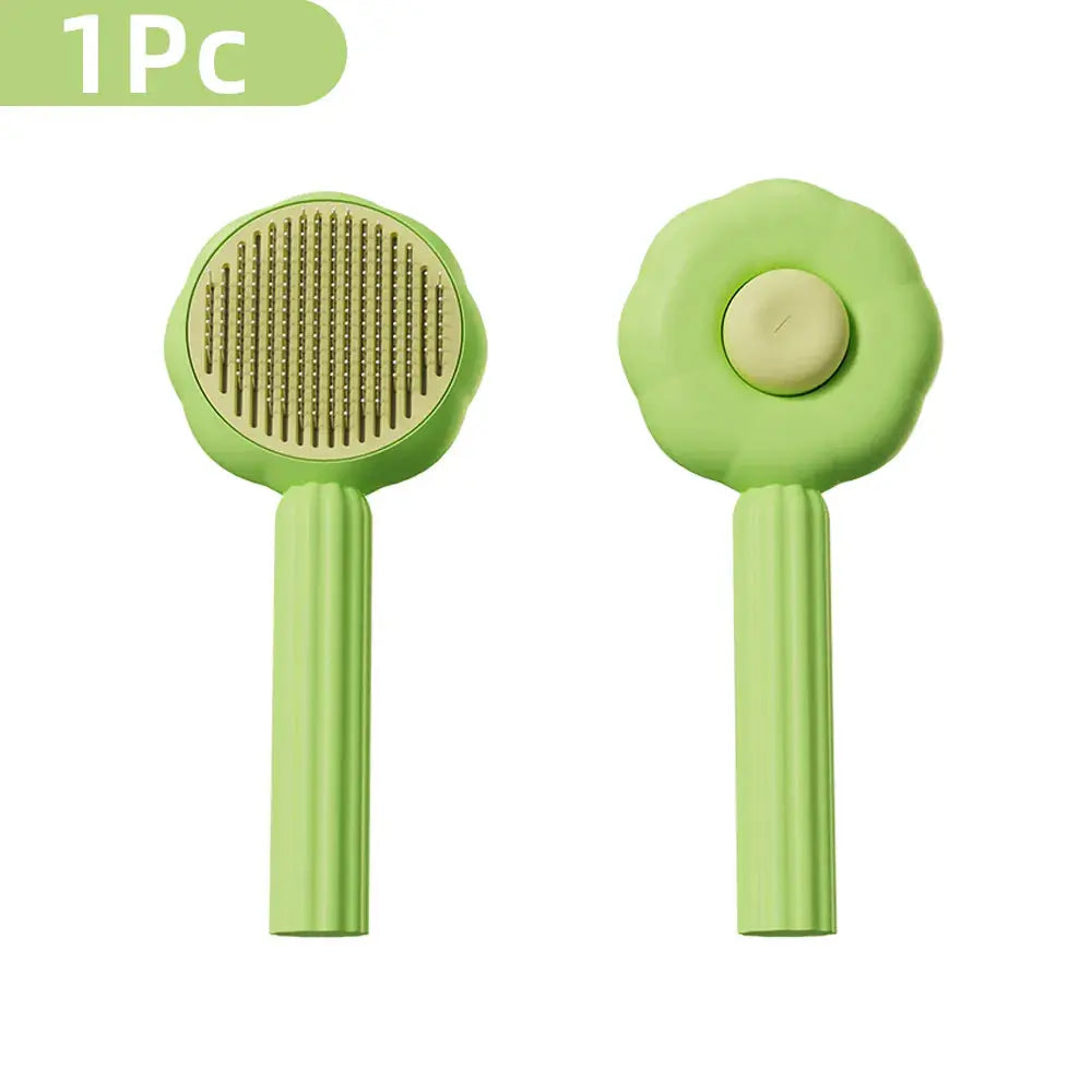 Ultimate Pet Grooming Brush for Cats - Effortlessly Remove Shedding Hair and Dander