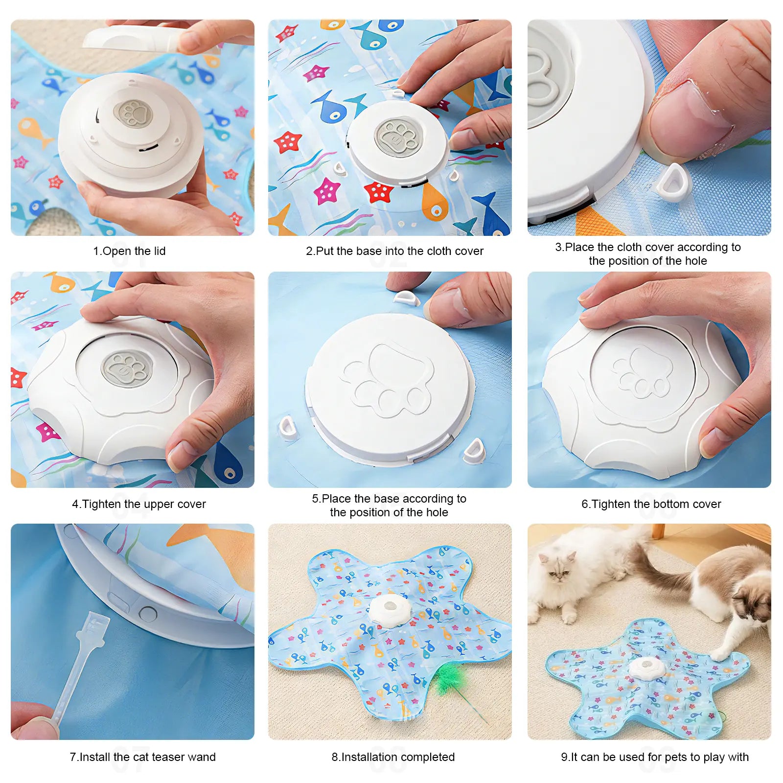 Exciting Interactive Feather Toy for Cats - Rechargeable Hide and Seek Fun for Indoor Playtime!