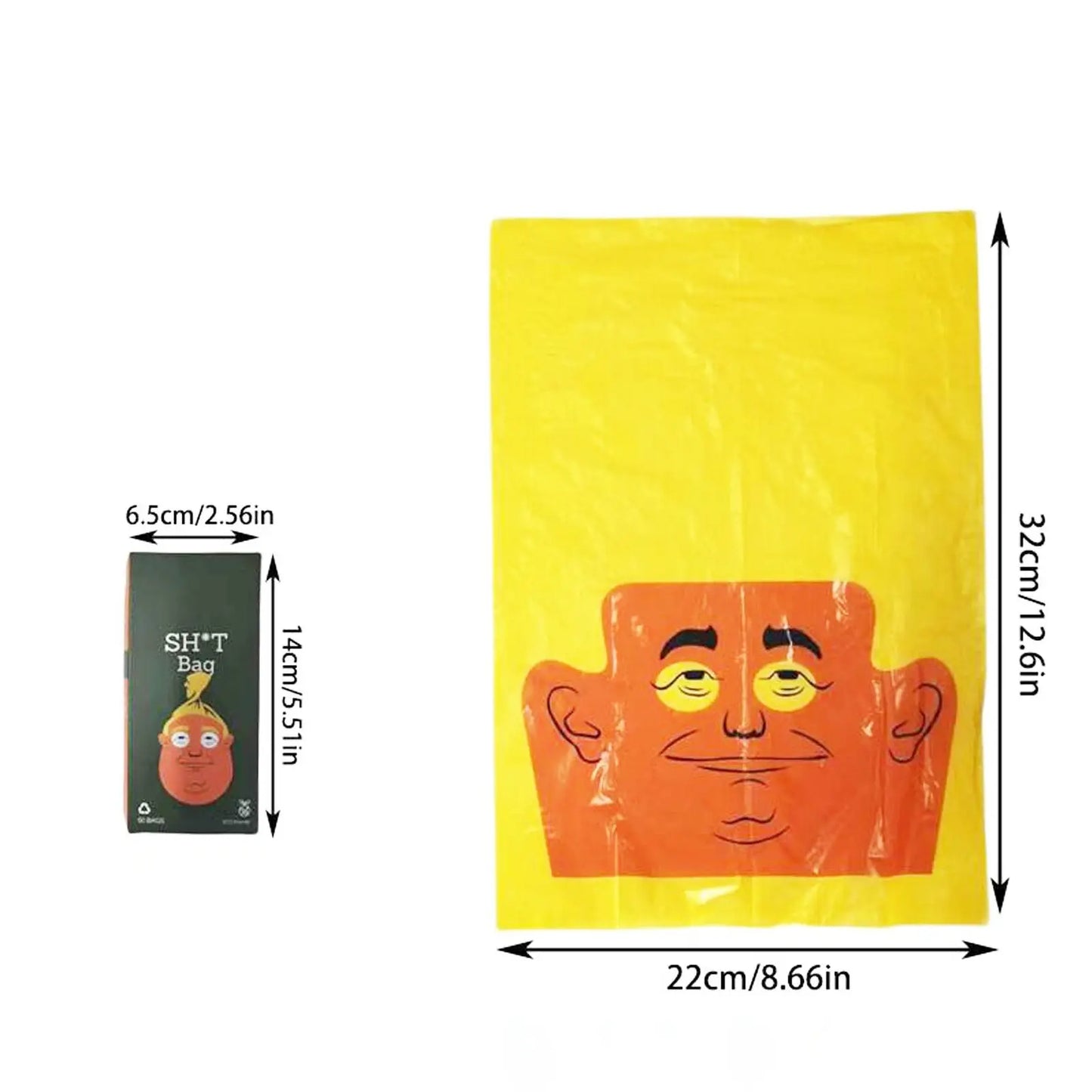 Laugh Out Loud with Our Funny Dog Poop Bags - 60 Count of Hilarious Prank Bags for Pet Owners!