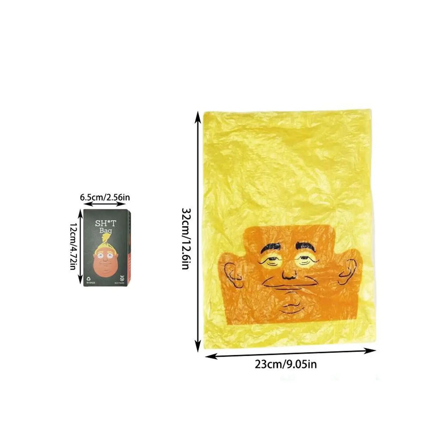 Laugh Out Loud with Our Funny Dog Poop Bags - 60 Count of Hilarious Prank Bags for Pet Owners!