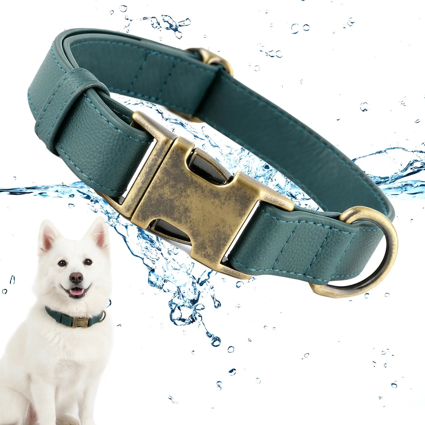 Waterproof, Odor-Free Silicone Dog Collar with Strong Metal Buckle – Perfect for Active Pups!