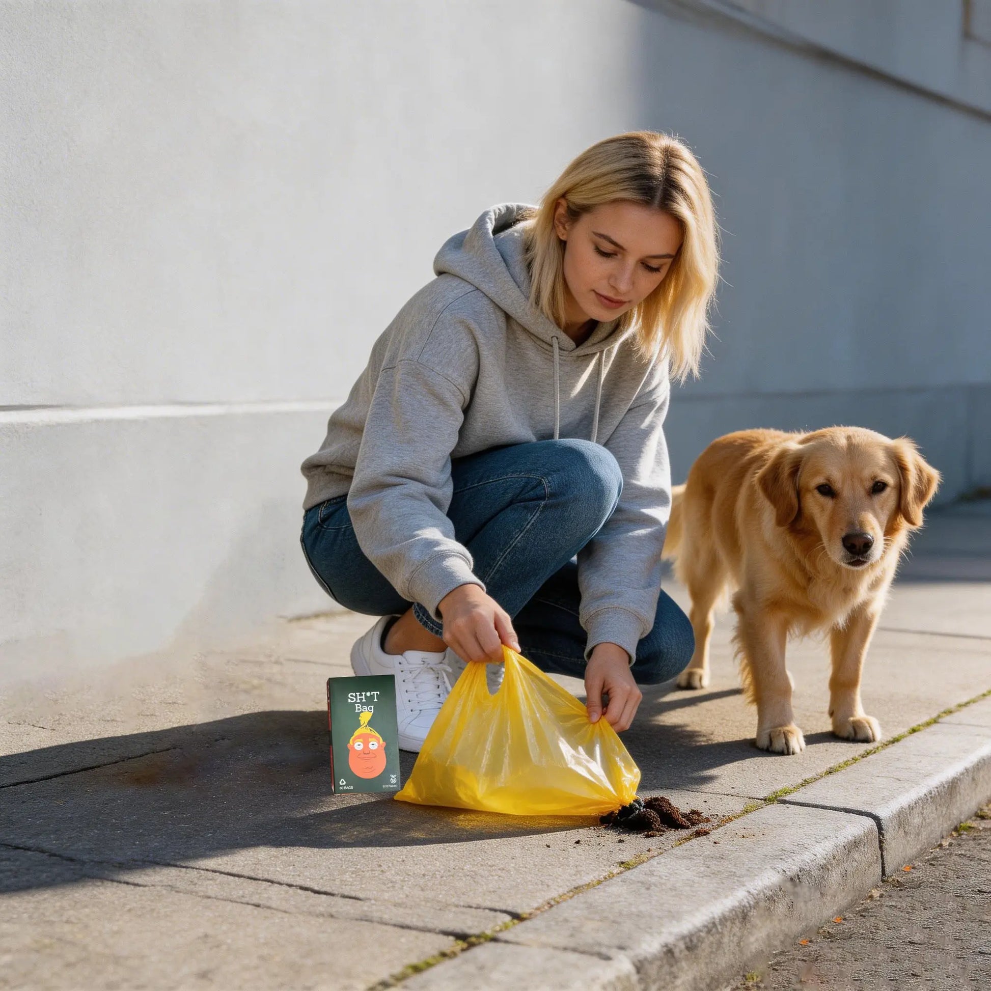 Laugh Out Loud with Our Funny Dog Poop Bags - 60 Count of Hilarious Prank Bags for Pet Owners!